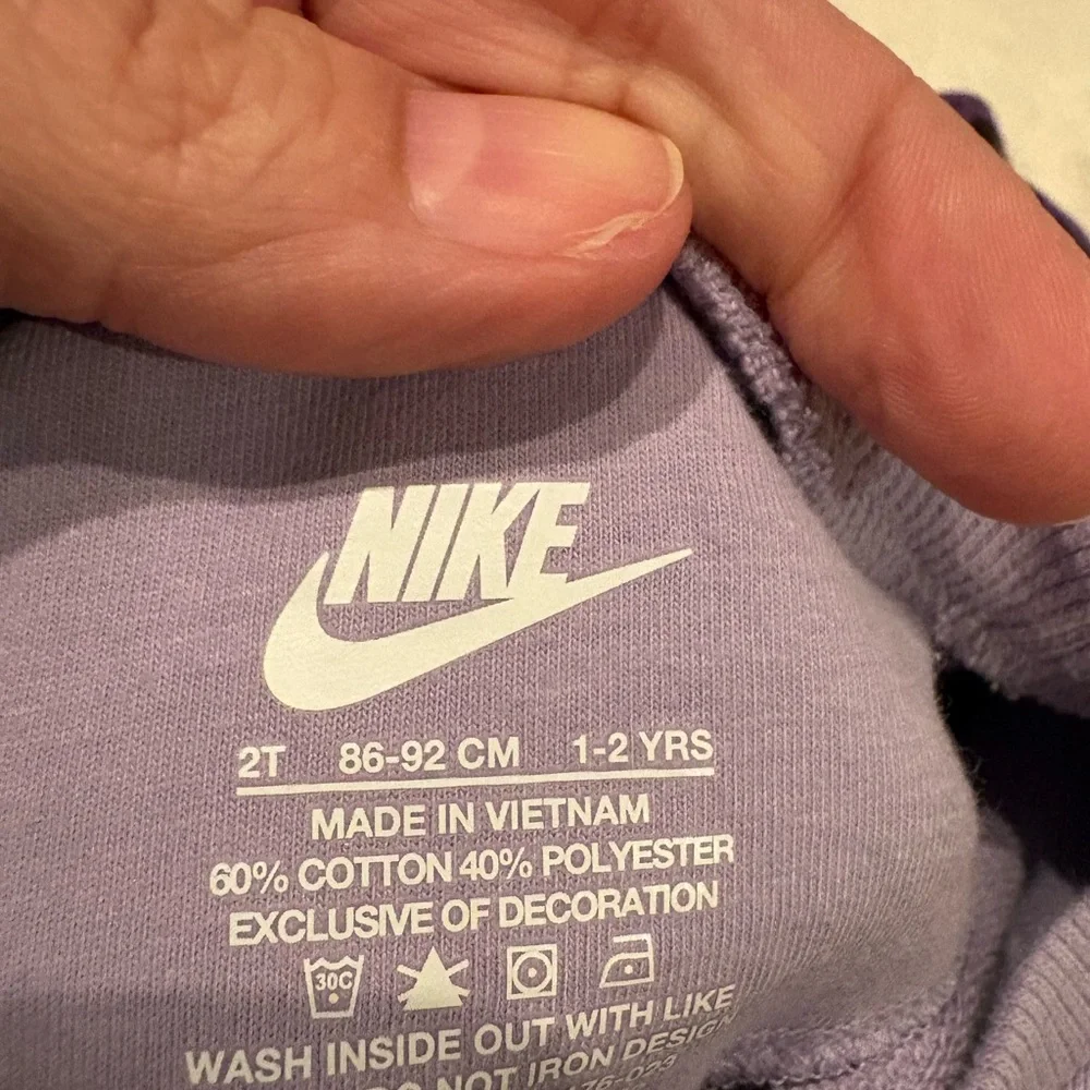 Nike Girls' Purple Floral Skort/Sweatshirt Set - Picture 4 of 4
